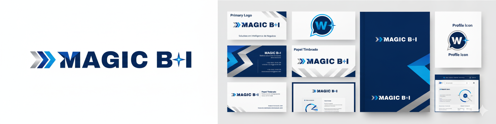 Identidade visual Magic B+I